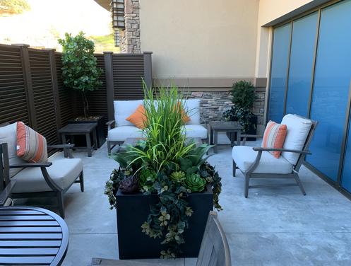 artificial Outdoor plants for hospitality suites