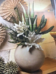 Faux Succulents in Decor planter