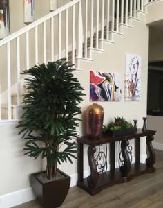 Residential artificial plants:artificial Rhapis Tropical Palm Tree for home decor